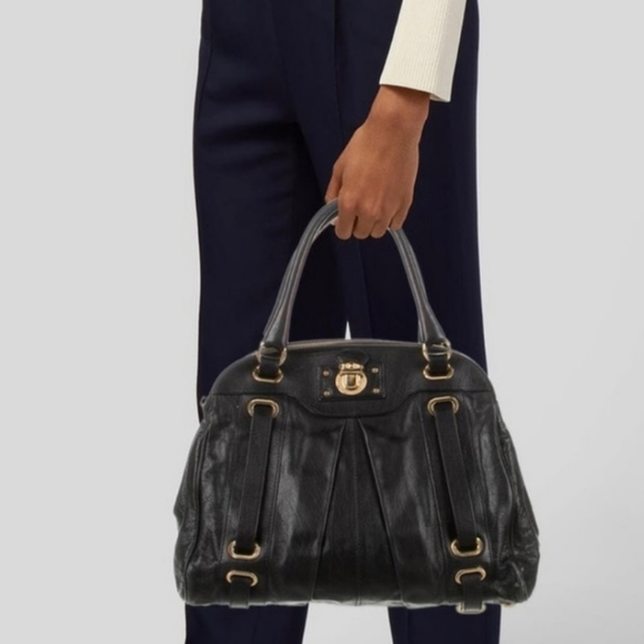 Marc Jacobs Hudson Leather Satchel With Genuine Leather Lining! - Picture 2 of 15